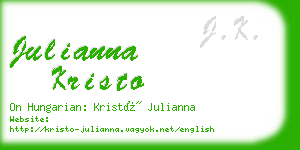 julianna kristo business card